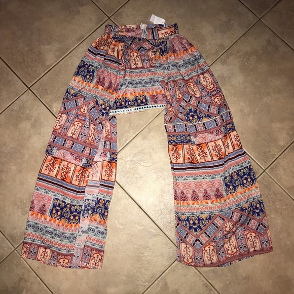 NWT LF Boho Maxi Mini Skirt Three Days Mixed Print - Picture 6 of 6